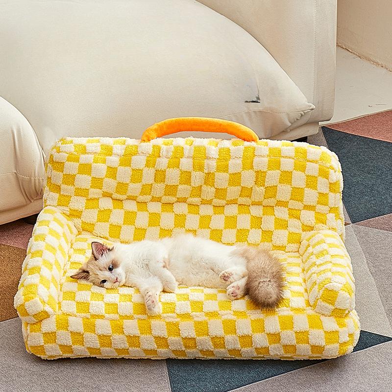 Pets In Autumn and Winter Dopamine Dog Kennel Warm and Comfortable Dog Bed Pet Sofa Winter Mat Sleeping Mat Four Seasons Cat Kennel