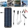 Set 30W Solar Panel 12V Trickle Charger Battery Charger Kit With Double-Headed Clip And USB Female Cable Maintainer Boat Car RV