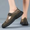 Men Closed Toe Mesh Sandals Soft Sole Elderly Dad Casual Beach Shoes