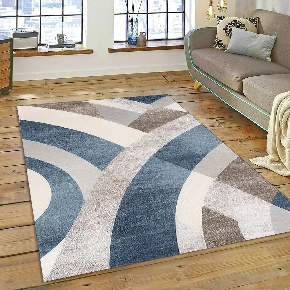 Style New Bohemian Abstract Modern Art Geometry Carpet Rug for Living Room Bedroom Home Sofa Decoration Floor Mat