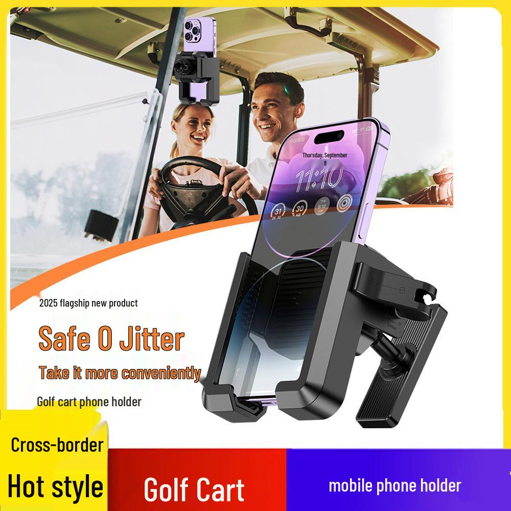 

Golf Cart & Treadmill Magnetic Phone Holder - Lens-Friendly, Thickened Suction, Lazy Bracket 728 Magnetic Base + 690 No Camera Block чёрный