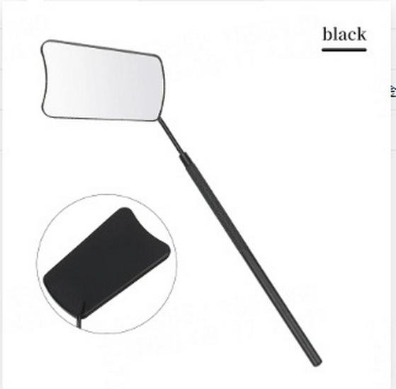 Heart-Shaped Anti-Fog Eyelash Extension Mirror - Stainless Steel, Anti-Curl Design