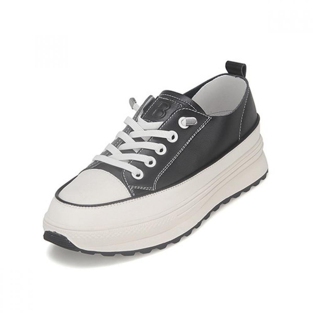 Barbara Leather 3cm Women S SneakerS Bbf607bk 245mm