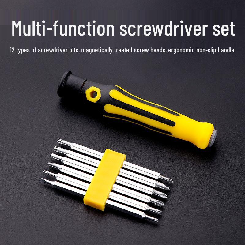 37-Piece Multi-functional Screwdriver Set: Phillips, Flathead, Torx, Triangle