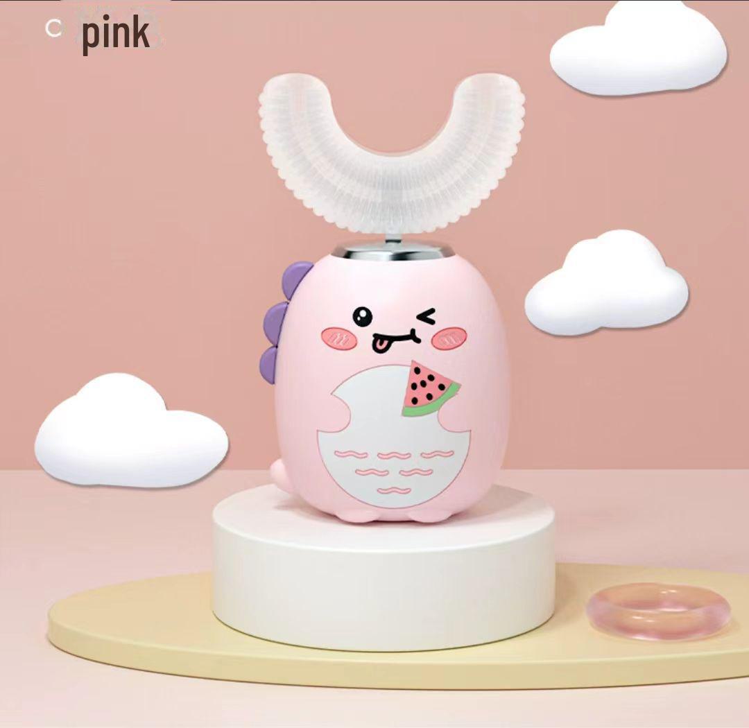 

Перезаряджувана ультразвукова U-подібна дитяча електрична зубна щітка з м’якою силіконовою щетиною