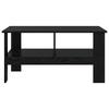 Coffee Table Black Oak Look 90 X 50 X 45 Cm Engineered Wood