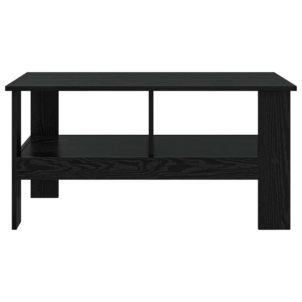 Coffee Table Black Oak Look 90 X 50 X 45 Cm Engineered Wood