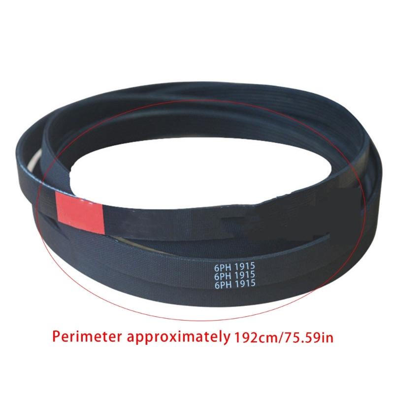6PH1915 Dryer Belt Replacement Part for Dryer Drum Drive Belt Rubber Closed Loops Belt Sander Drive Belt Replacement Par
