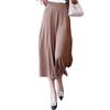 Women's 2026 Summer Ice Silk High Waist Wide-Leg Skirt Pants - Thin, Casual, Seven-Point Style