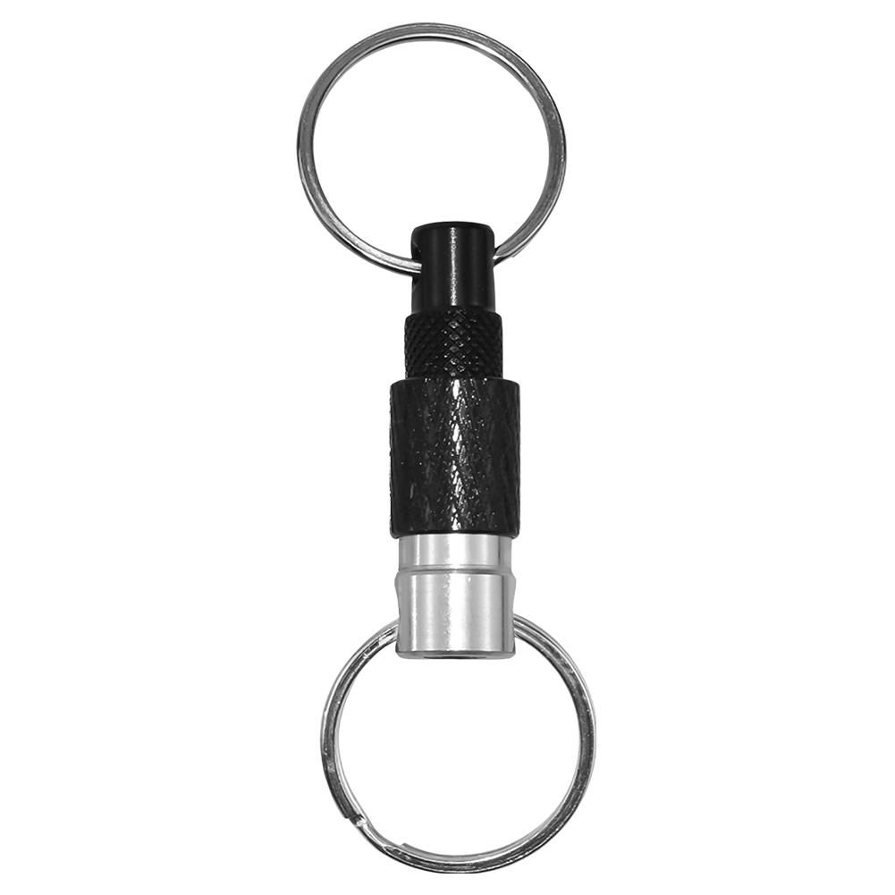 Aluminum Alloy Quick Release Swivel Keychain Detachable Pull Apart Metal Keychain Dual Split Keychains EDC Tool EDC Outdoor Tool