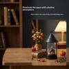 Halloween Led Candle Lantern Pumpkin Ghost Castle Pattern Portable Hanging Wind Lamp Holiday Party Tabletop Decor Props Gift