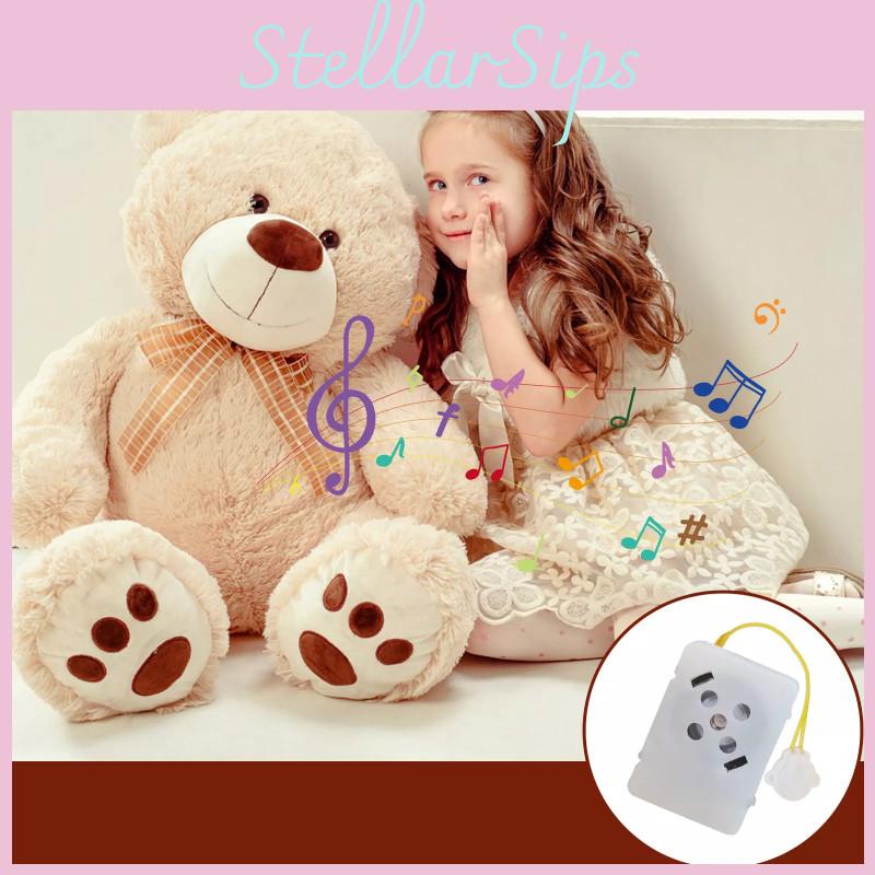 Aufnehmbares DIY Spieluhr Plüschtier mit 40 Sekunden hochwertigem Sprachrekorder für besondere Momente