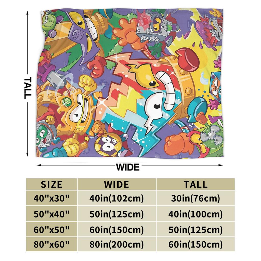 Super Zings Game Blanket Superthing Soft Warm Novelty Plush Bedding Throws For Couch Bed Camping Flannel Bedspread Bed Cover