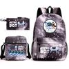 Astro Bot Children's School Bag, Cosmic Robot Elementary School Student Starry Sky Backpack Leisure Bag