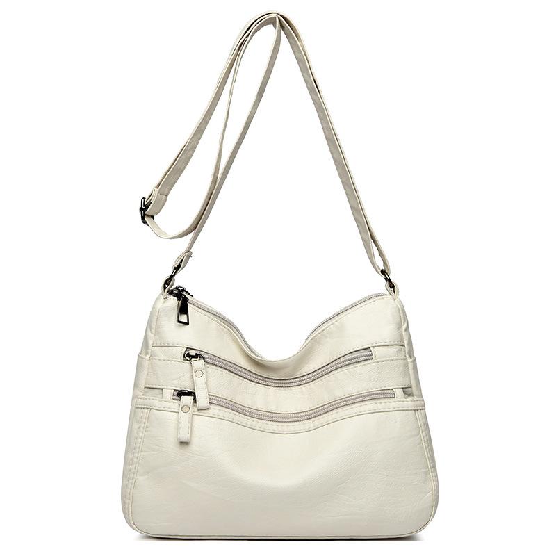 Fashion Crossbody Bag Women's Bag New Shoulder Bag Lightweight Soft Pu Shoulder Bag Middle-aged Backpack Mother Bag