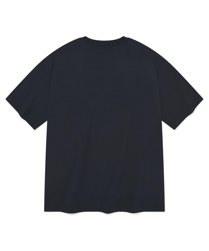 SAINTPAIN Sp Gothic Saint Logo Short Sleeve T-Shirt - Navy