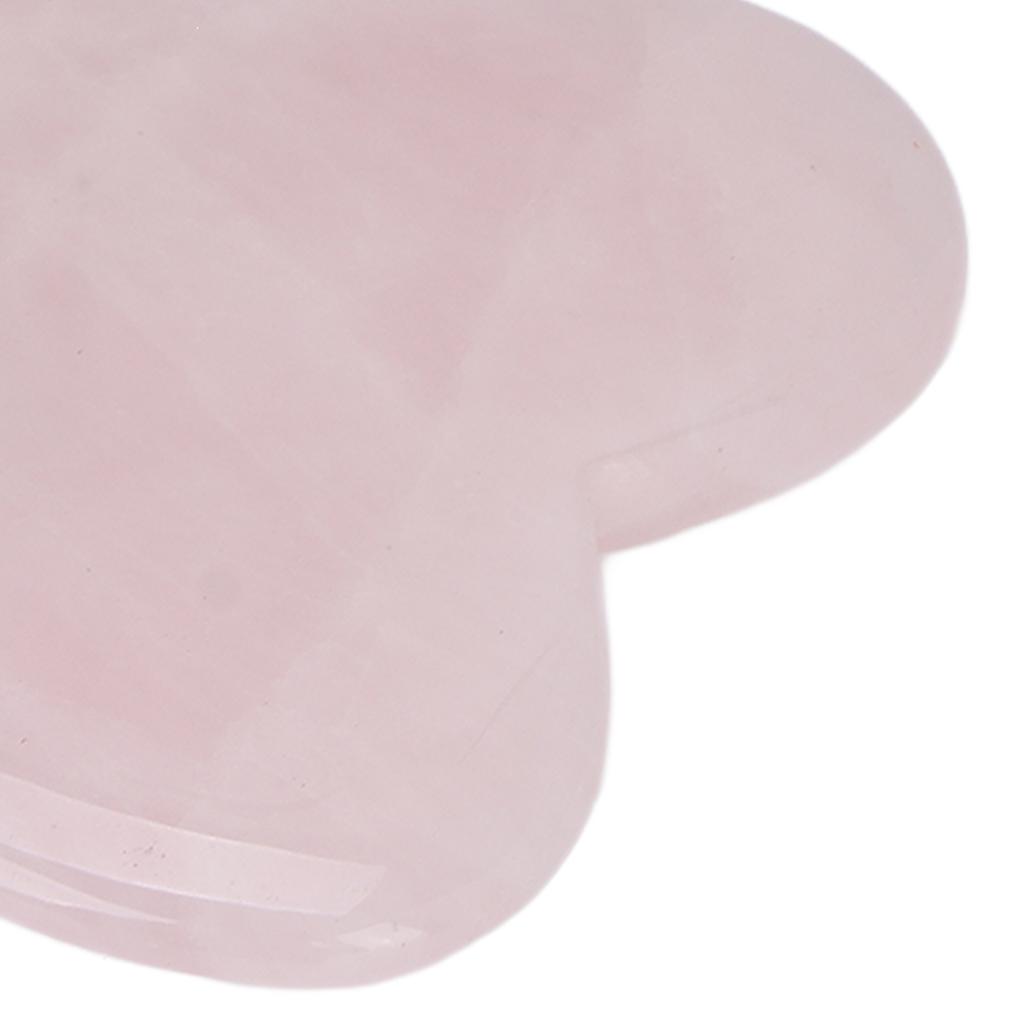 Rose Quartz Gua Sha Tool Travel Portable Soreness Pain Relief Scraping Board for Shoulder Abdomen Legs