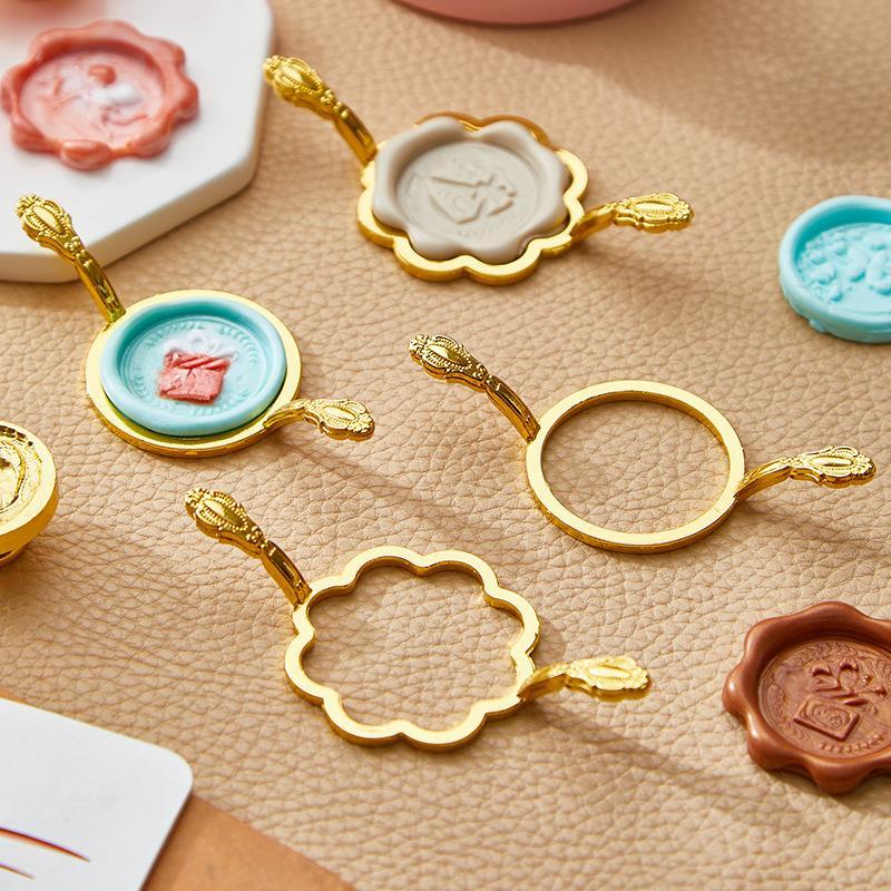 Metal Wax Seal Mold Lightweight Portable 1 Inch for 1 Inch Wax Seal Stamp Travel DIY Craft Gift Making On The Go