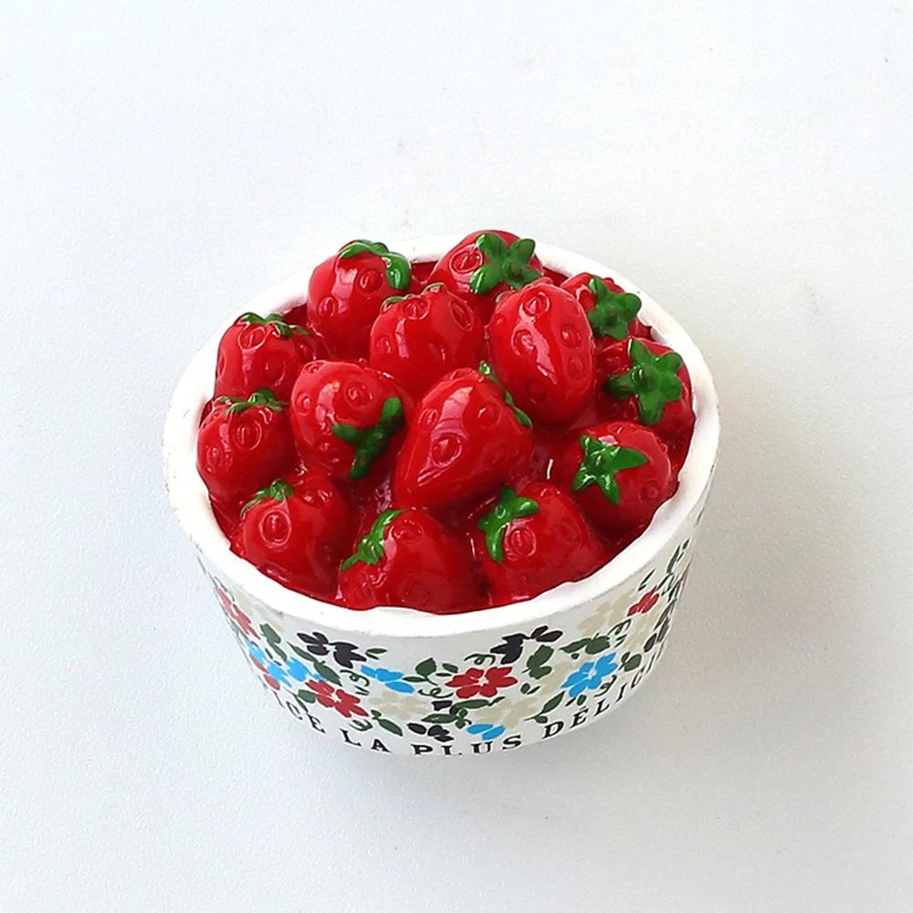 Creative Cartoon Afternoon Tea Food Resin Three-Dimensional Design Refrigerator Stickers Magnetic Message Home Decoration