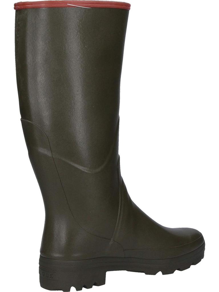 Aigle Official Chambord Pro 2 Khaki Rubber Rain Boots Men's