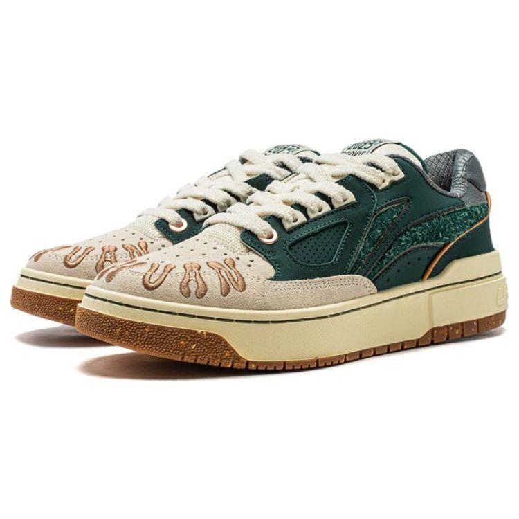 Li Ning Bad5 Rookie 2 Lightweight High Resilience Comfortable Soft Low Top Skate Shoes Men Sneakers Lush-Green ABCT065-1