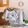 Kids Casual Long-Sleeve Set, Comfortable Daily Wear Outfits