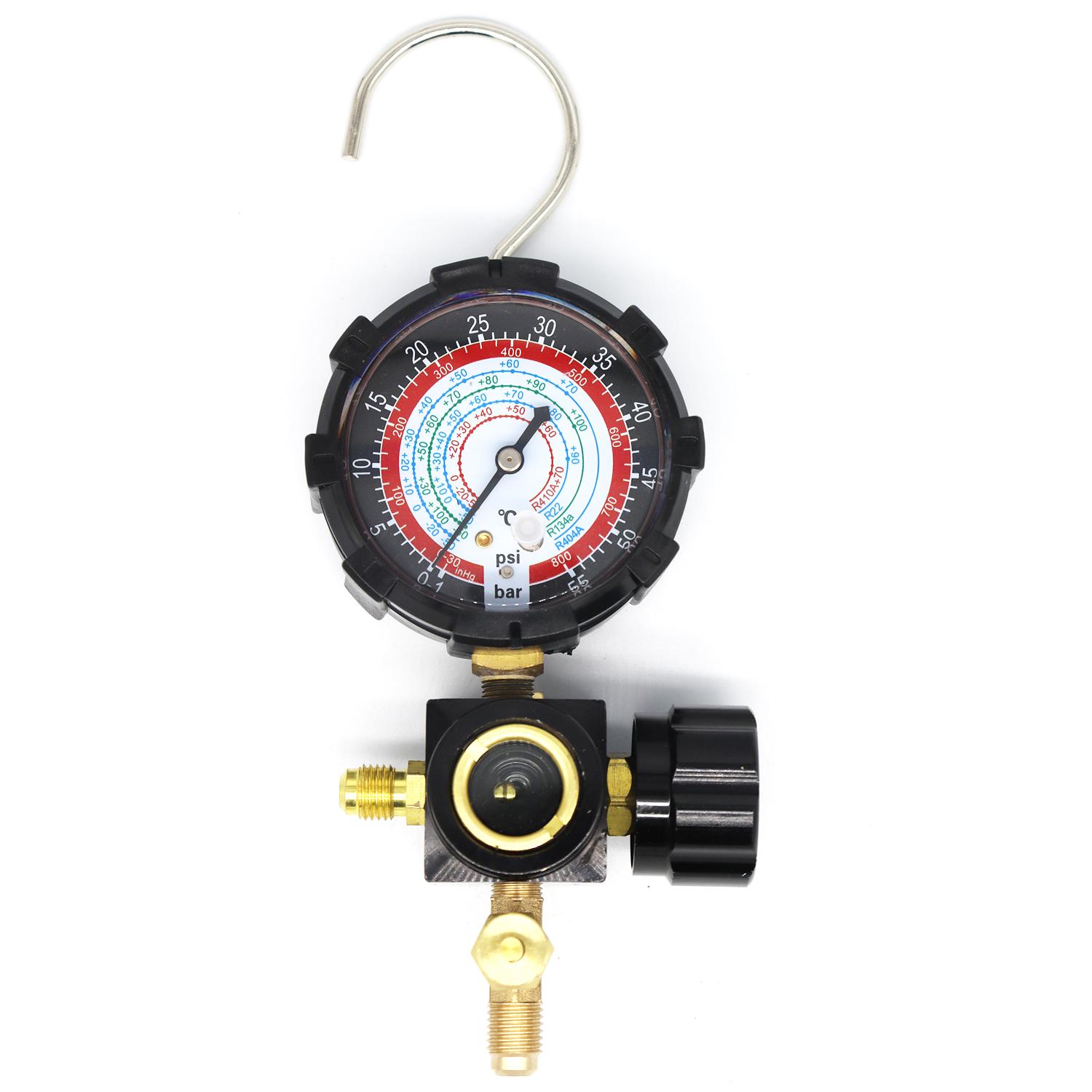 

R22/R410A/R134A/R404A счетчик хладагента для кондиционера, бытовой манометр хладагента, автомобильный измерительный инструмент красный