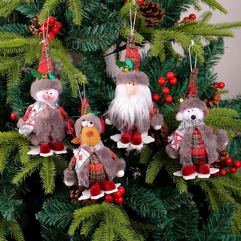 Christmas Doll Pendant Christmas Tree Ornament Forest Claus Pendant Pygmy Doll Small Pendant