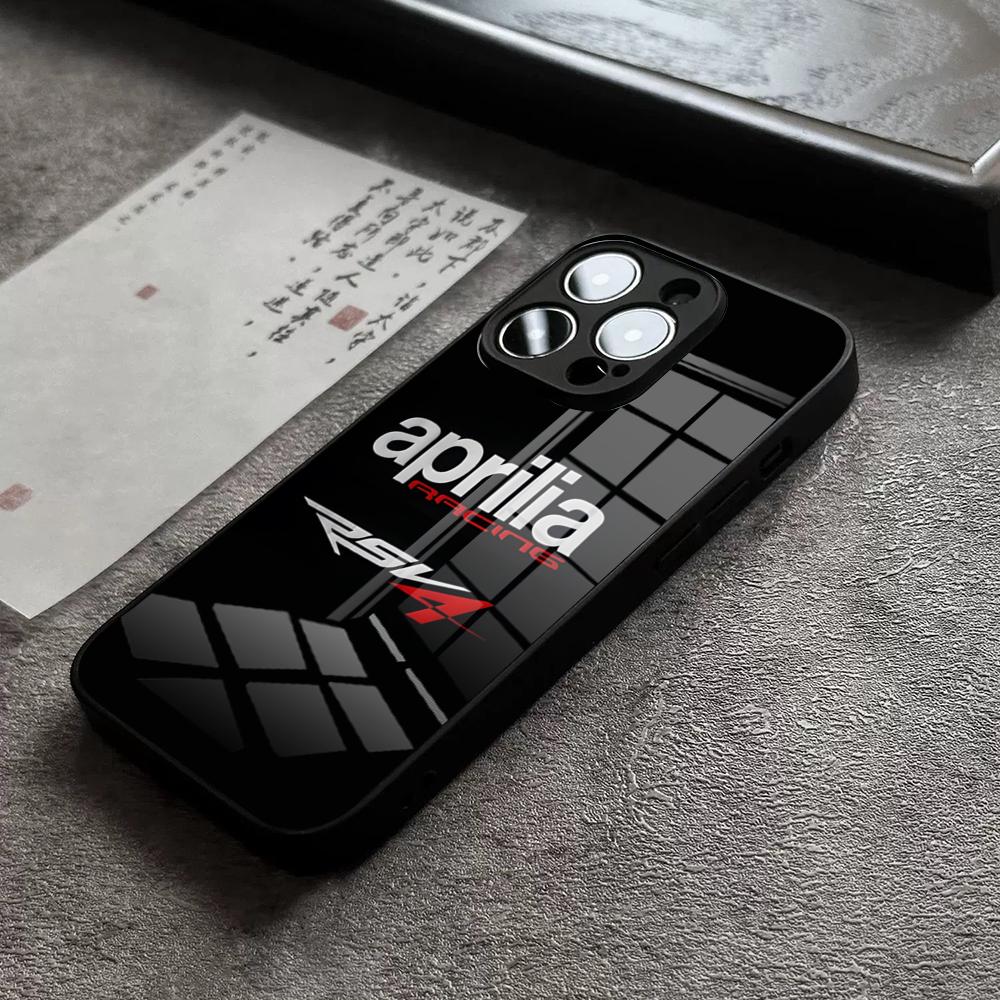 

Cool A-Aprilia Racing Logo Phone Case For IPhone 17 16 Pro Max 15 Plus 14 Pro 12 11 13 Mini X XR XS Max SE Glass Cover iPhone14 ProMax