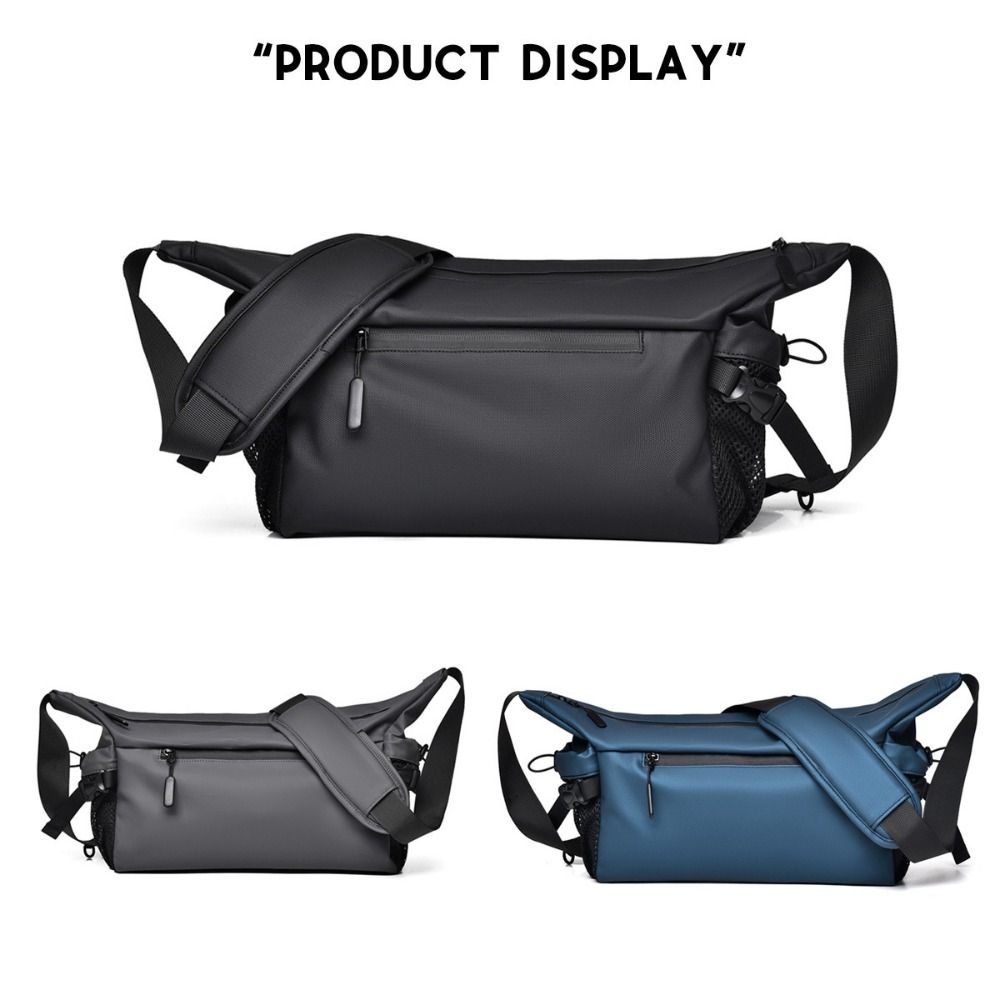 Large Capacity Waterproof Chest Bag Korean Casual Mailman Bag Men's Shoulder Bag  Cycling