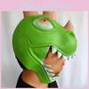 Halloween Latex Grön Dinosauriemask Med Handgjort Hantverk För Kostymfest Roligt