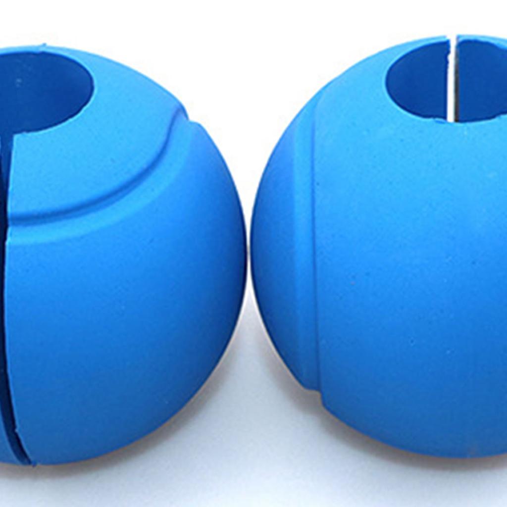 2pcs Dumbbell Grips Thick Silicone Barbell Grips Weight Bar Grips for 25mm 28mm 30mm Barbells and Dumbbells Blue
