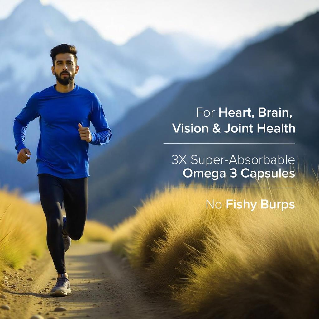 GNC Triple Strength Fish Oil 1500mg Omega-3 with 900mg EPA & DHA | 120 Softgels | For Heart, Healthy Cholesterol, Joint Comfort, Focus & Vision |