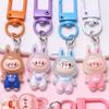 Glow-in-the-Dark Labubu Cartoon Keychain - Cute Bag Charm & Colorful Student Card Accessory
