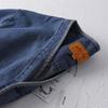 Men's Trendy Japanese Retro Washed Cotton Denim Jacket - Collarless Workwear Style