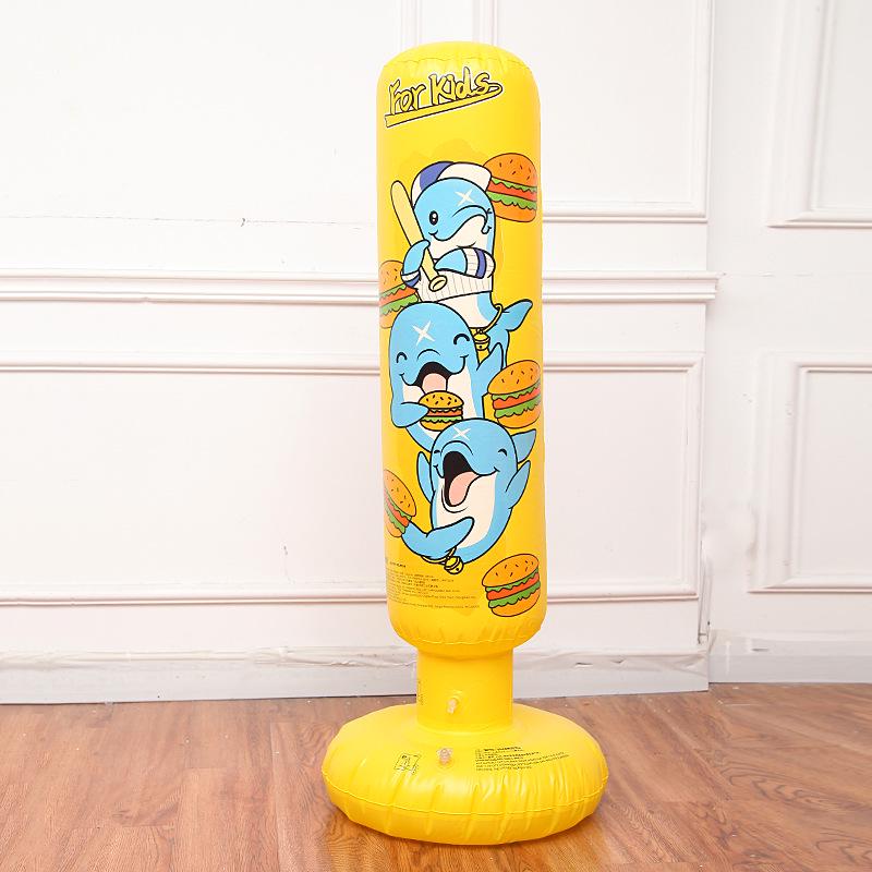 Children's Thickened Inflatable Punching Bag - Vertical Boxing Column and Stress Relief Tumbler Sandbag.