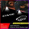 LED Car Door Ghost Shadow Logo Projector Light for Honda Civic 2006 2007 2008 2009 2010 2011 Hybrid 2006-2019 Led Projector Lamp