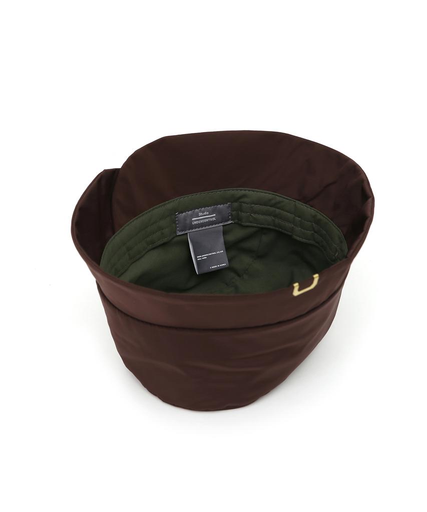 Eondeokeonteulolseutyudio Short Brim Bucket Hat Tulip Bucket / Memory / R Brown