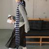 Knit Skinny Scarf For Women Striped Neckerchief Hangbag Handle Wrap for Women Handbag Wrap Handle Belt Choker