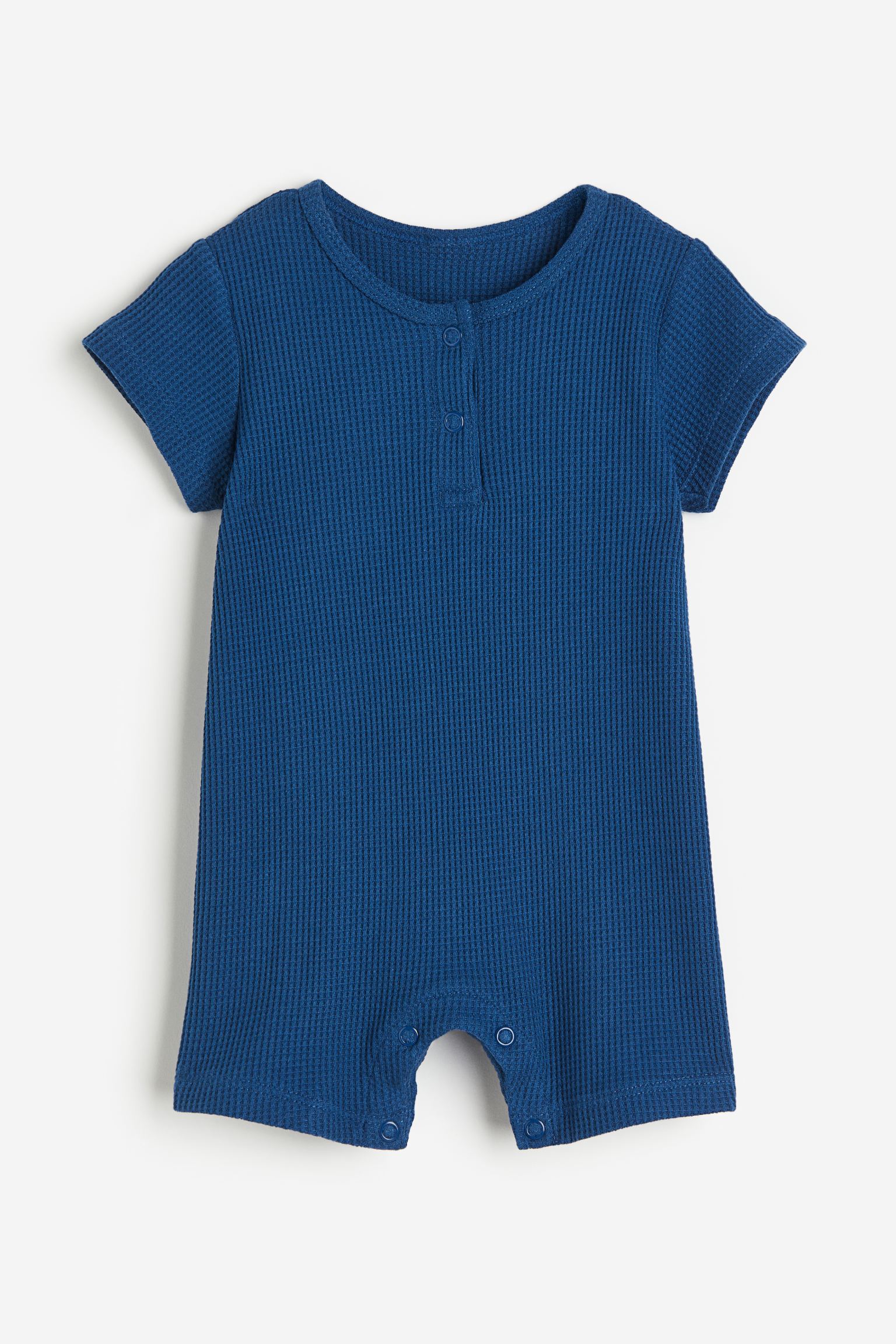 

Waffled romper suit