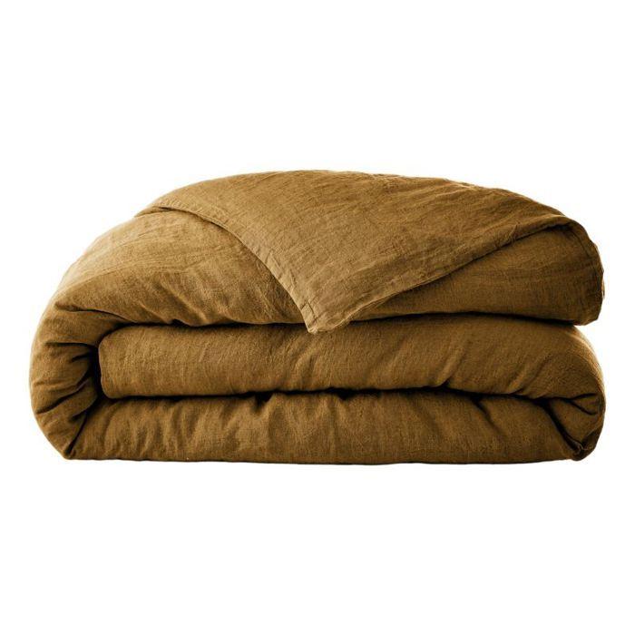 Housse de couette "Soline" toutes dimensions Lin lavé - Soline Caramel - Housse de couette 240 x 220 cm