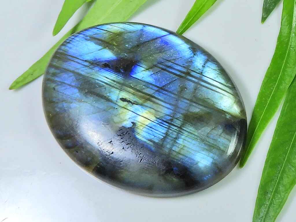 35X48X7MM Multi Fire Labradorite Oval Cabochon Loose Natural Gemstone 104Cts SK-3960