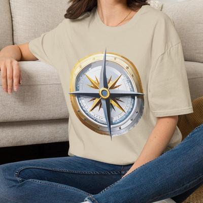 Sailor Compass T-Shirt Cruise Tee Travel Shirt Tourist Gift for Boy Teen Girls Mom Dad Grandma Grandpa Family Sister Brother Crew Team Party