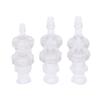 2Pcs Luer Lock Adapter PP Plastic Air Valve Pipe Subpackaging Instrument Connect