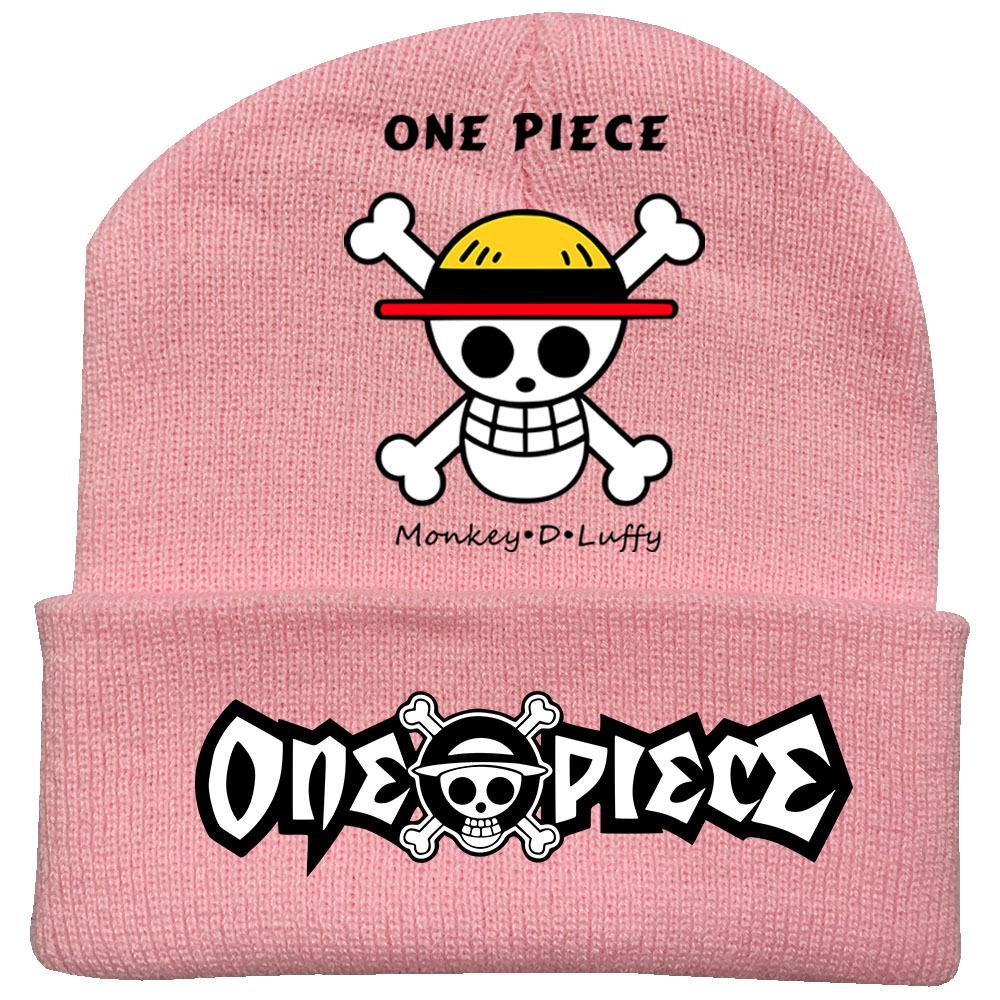 One Piece Anime Knit Hat: Warm Velvet Lined, Rolled Brim, Adult Outdoor Beanie
