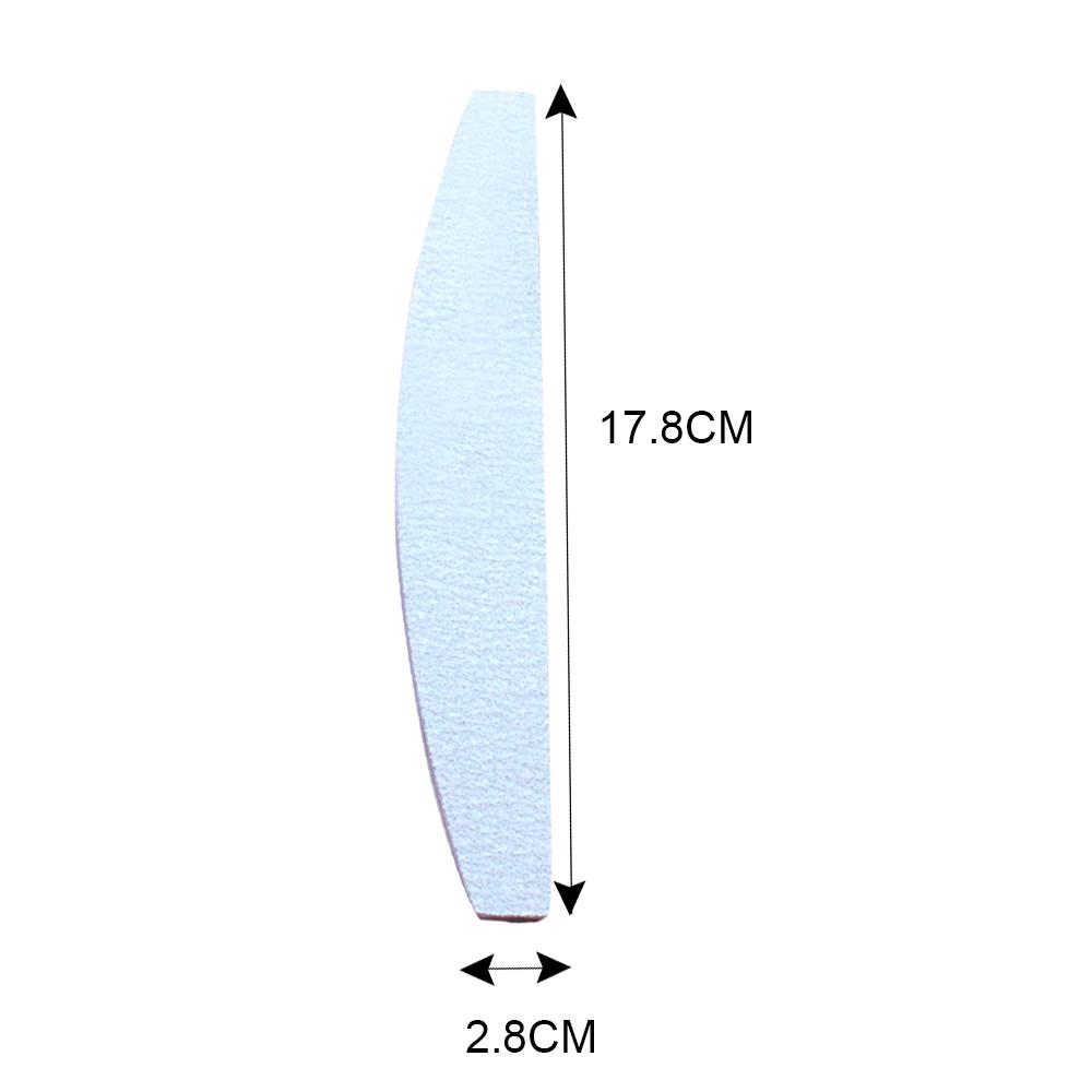 50PCS Nail Files 100/180 Trimmer Buffer Nail Polish Manicure Buffing C-Curved Side Nail Art Pedicure