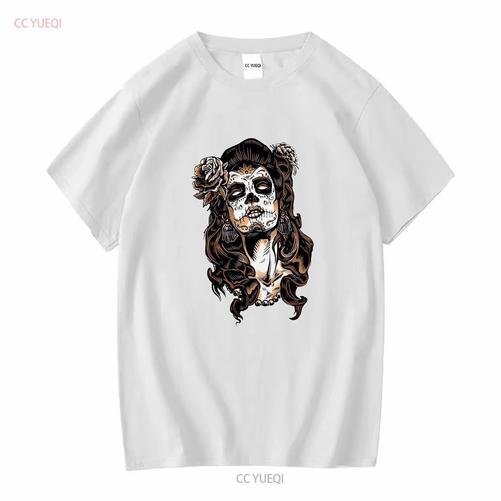 CATRINA Tattoo Mexico Calavara Pin Up T Shirt Mexican Death Head vintage Washed Slightly Soft designer clothes Stylish