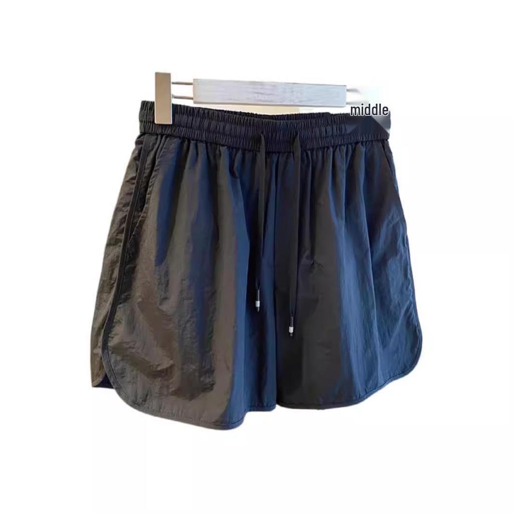 2024 Women's Quick-Dry High Waist Loose Sports Shorts - Slim Fit, Elastic, Wide-Leg, All-Match Summer Casual Wear