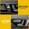 For Mercedes-Benz W212 W204 Door Lock Switch Left+Right Unlock Button Cover Trim