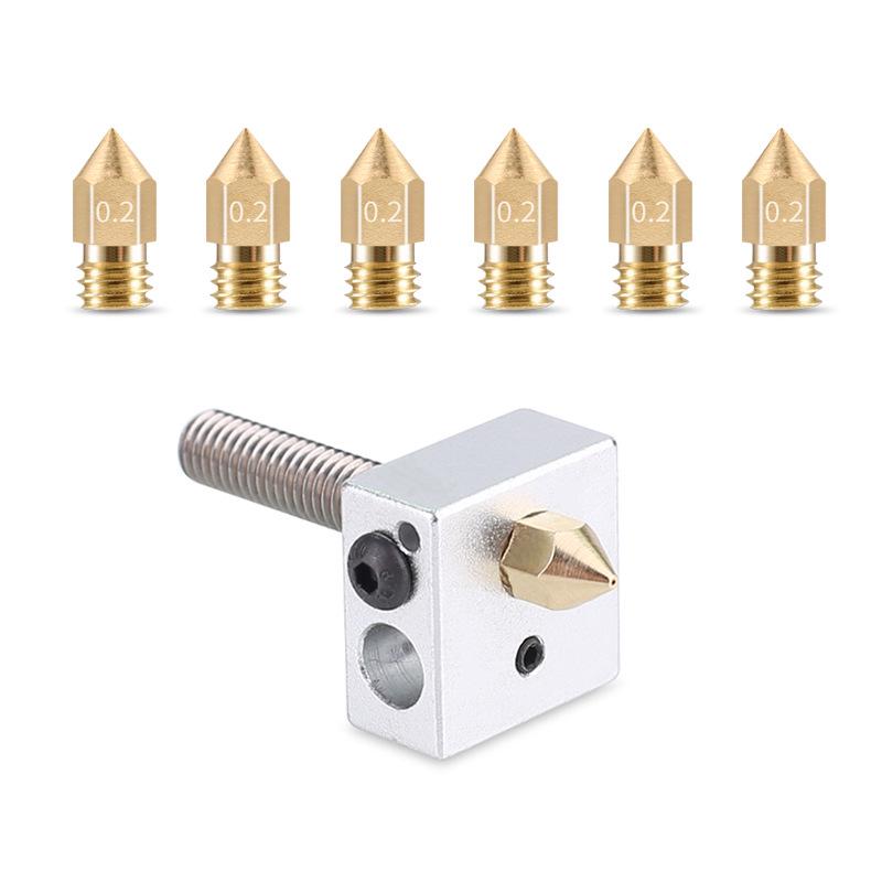 Brass MK8 Pointed Tip Nozzle for 3D Printer Engraving